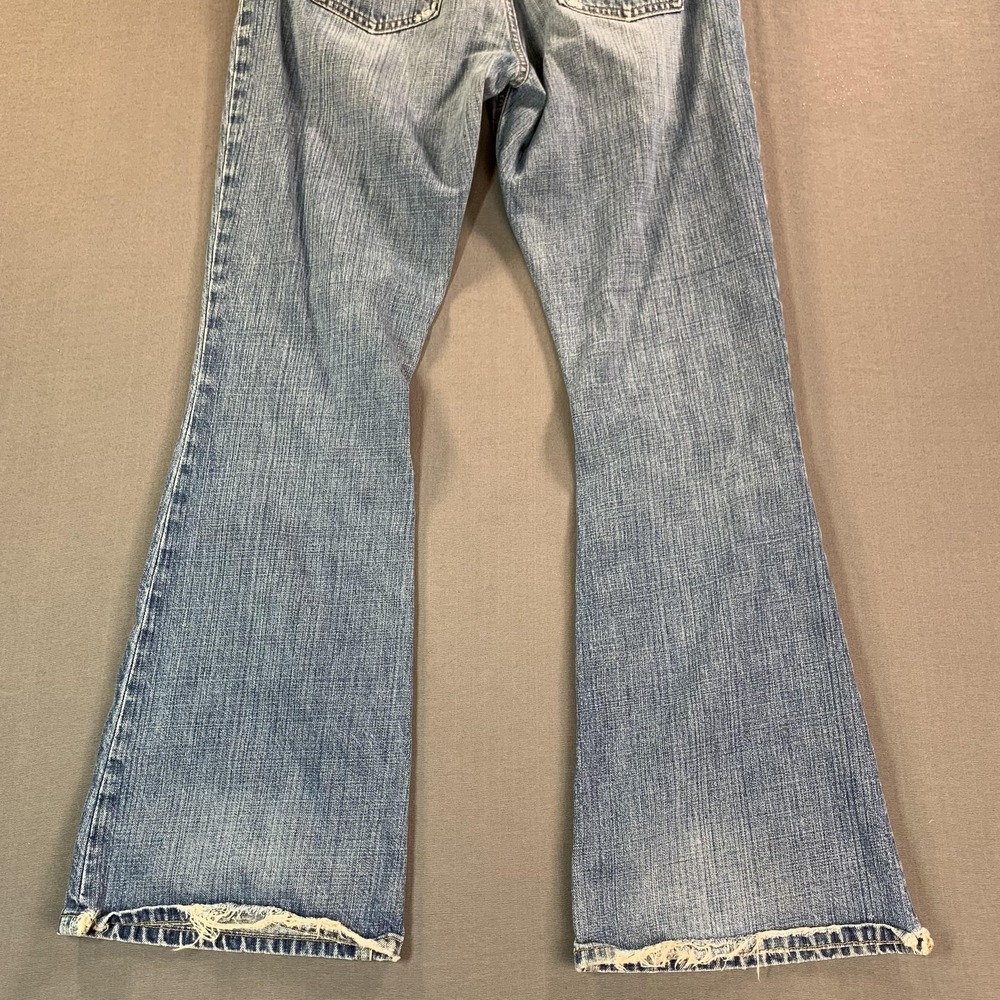BKE Culture Long Jeans Men 32x33.5 Blue Bootcut Distressed Denim USA Medium Wash - Picture 15 of 16